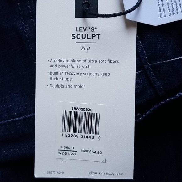 Women's Levi's High Rise Skinny Ankle Jeans - Picture 6 of 6